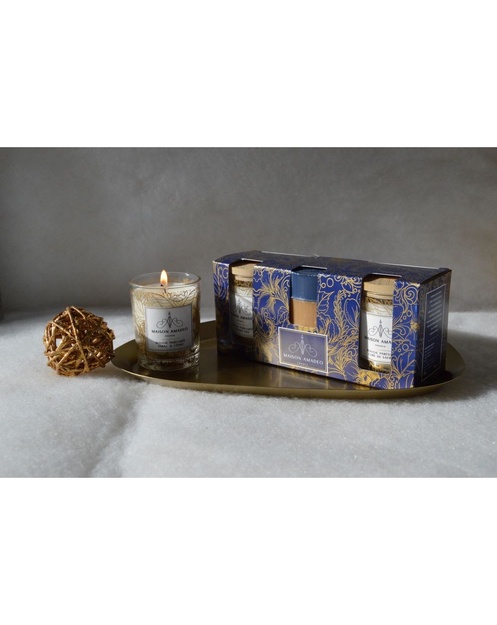 Coffret Cadeau 3 Bougies 75g 